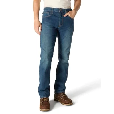 Immagine di Carhartt Jeans Cinque Tasche Vestibilità Comoda, Elasticità Extra Rugged Flex, Uomo, Blu (Superiore), 38W / 32L