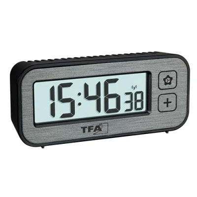 Immagine di TFA Dostmann 60.2522.10 Radiocontrollato Sveglia Grigio Tempi di allarme 1