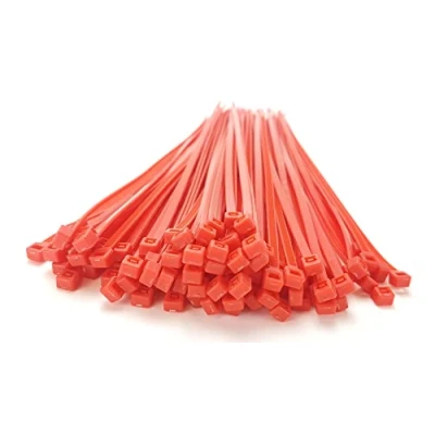 Immagine di PC24 Shop &amp; Service, fascette stringicavo, 200 mm, 100 pezzi, in rosso