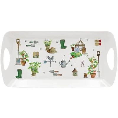 Immagine di The Leonardo Collection Green Fingers Vassoio medio per piatti da portata Vassoi accessori cucina Grazioso piatto servire cibo e tè