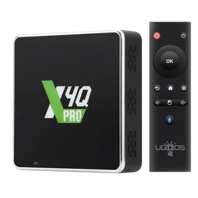 Immagine di UGOOS X4Q Pro Android 11 Amlogic S905X4 TV Box 4GB RAM 32GB ROM 2.4G/5G Dual WiFi BT5.1 USB 3.0 Ethernet 1000M Supporta AV1 4K HDR decoder