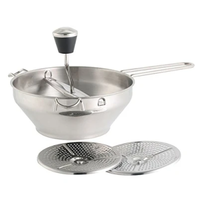 Immagine di Axentia Passiermühle passaverdure, Acciaio Inox, Argento, 9 x 32 22 cm