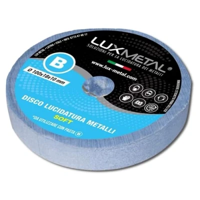 Immagine di Lux Metal Disco Lucidatura Soft 100 mm In Feltro Cotone Per Lucidare A Specchio Alluminio Metalli Acciaio Inox Dischi Lucidante Trapano Mola Ruota Smerigliatrice Ottone Rame Legno Marmo Plexiglass