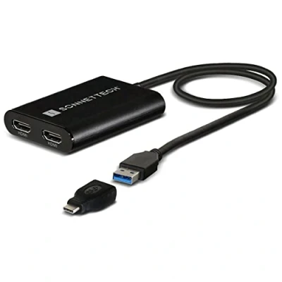 Immagine di SoNNeT Adattatore Dual 4K 60Hz HDMI 2.0 per Mac M1, M2 e M3 USB3 DHDMI