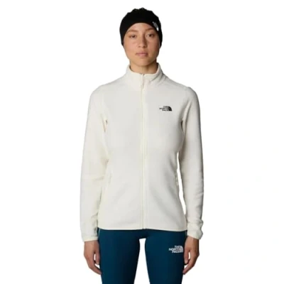 Immagine di The North Face NF0A855O4HP1 Women’s 100 Glacier FZ EU Maglia Lunga Donna White Dune NPF Taglia XS