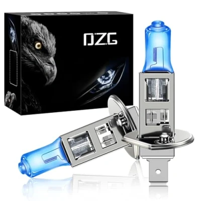 Immagine di DZG H1 Lampadine alogene 12V 55W Faro lampade 5000K Bianco caldo Fendinebbia Lampadina DRL, 2 Pezzi
