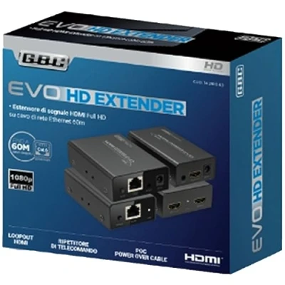 Immagine di GBC ESTENSORE HDMI 1080P 60M SU CAVO ETHERNET CON LOOPOUT E IR