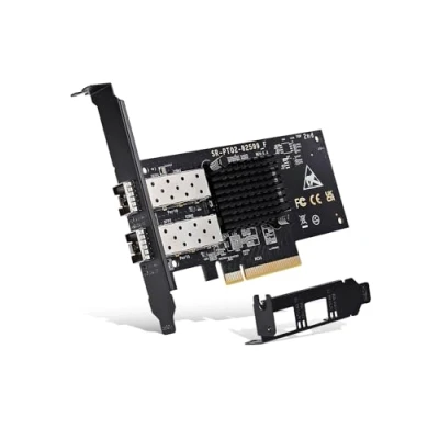Immagine di 10Gb Dual LAN SFP PCI e Network Card, 82599(X520 DA2) Controller, NICGIGA 10Gbps Ethernet Adapter, 2 * 10Gbe Port, 10G NIC Support Windows/Windows Server/Linux/VMware
