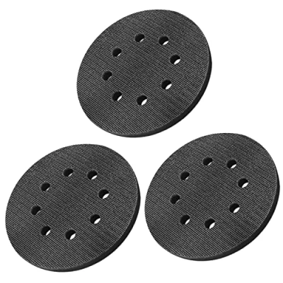 Immagine di SI FANG Pad di interfaccia in spugna morbida da 125 mm 8 fori schiuma abrasiva per levigatrice orbitale casuale 12,5 cm, resistente agli urti, cuscino riduzione del rumore e cuscinetto