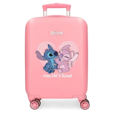 Immagine di Disney Valigia per bambini rigida Chiusura A combinazione Laterale 4 ruote Bagagli Mano è realizzato in ABS, un materiale rigido e leggero., One Of Kind, cabina