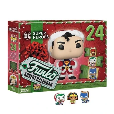 Immagine di Funko Advent Calendar: DC 2023 Superman Comics 24 Giorni di Sorprese Mini Figura in Vinile da Colleziones Mystery Box Idea Regalo Natale per Ragazze, Ragazzi e Bambini