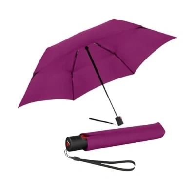 Immagine di Ombrello tascabile in Knirps Ultra U.200 Medium Duomatic automatico aperto chiuso a prova di tempesta antivento Berry