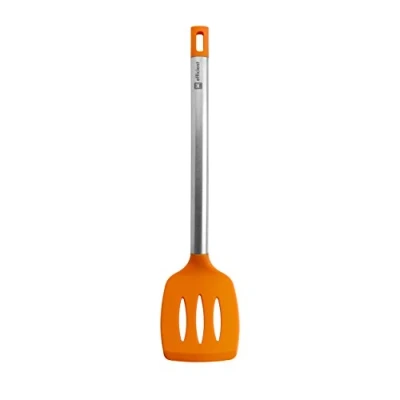 Immagine di BRA Efficient Spatola in Acciaio Inox, Nylon/Silicone, Colore Arancione, da Cucina 36.5Cm Arancione