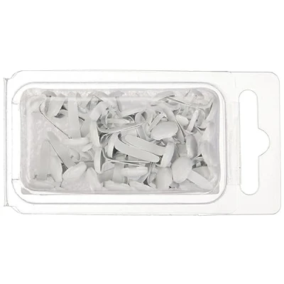 Immagine di RAYHER HOBBY 7871602 puntine Rotonde, 4 e 8 mm, Confezione da 75 Pezzi, Bianco