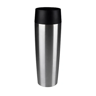 Immagine di Emsa 515614 Travel Mug Grande Bicchiere Termico con Chiusura Quick Press, Acciaio, Argento,0.5 l