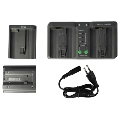Immagine di vhbw caricabatterie duale compatibile con Nikon D2H, D2Hs, D2X, D2Xs, D3, D3s, D3X, D4, D6, F6 camera Stazione di carica, indicatore carica