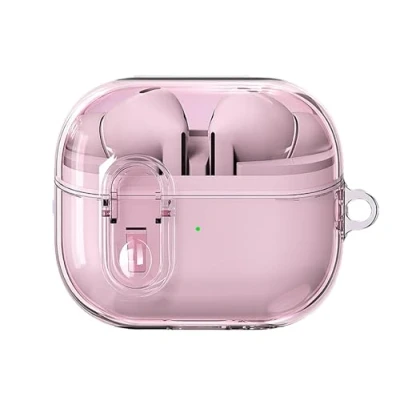 Immagine di GIOPUEY Clear Cover Compatibile con Samsung Galaxy Buds 3/3 Pro, Custodia TPU, Ultrasottile Case Cover, Antiurto, Resistente ai Graffi transparent pink
