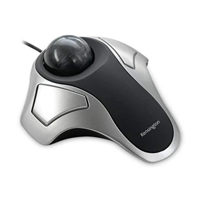 Immagine di Kensington 64327Eu Trackball Orbit, Mouse Ergonomico Cablato con Trackball, per Pc, Mac E Windows, Design Ambidestro, Tracciamento Ottico &amp; Sfera da 40 Mm, Argento