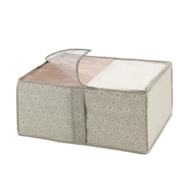 Immagine di WENKO Scatola riponimento Soft Box Balance portaoggetti per cassetti con finestrella Tortora