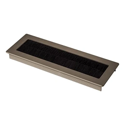 Immagine di SOTECH 1 x passacavo Toledo in alluminio anodizzato look acciaio inox 200 70 mm Dimensioni di montaggio: 190 62 15,3