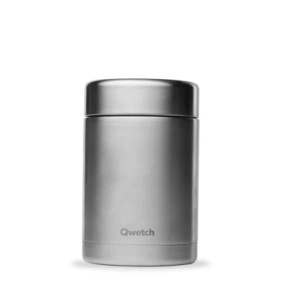 Immagine di QWETCH Lunch Box Isotermico Acciaio Inox 600ml Barattolo per Alimenti in 5 h Caldo &amp; 7h Freddo Senza BPA, Impermeabile Riutilizzabile