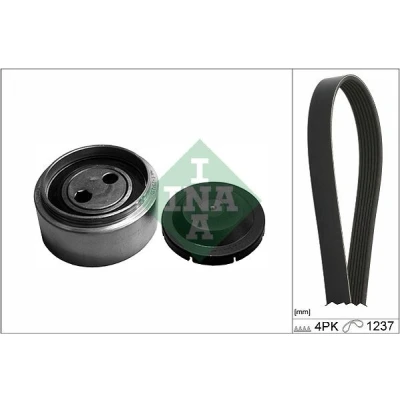 Immagine di INA 529 0087 10 Kit cinghie Poly V Controllare corsa libera generatore ed ev. sostituire VOLKSWAGEN: Passat B5 GP Variant, Sedan