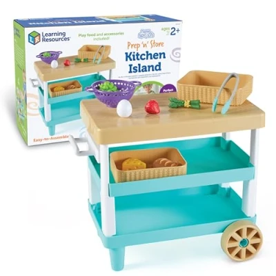 Immagine di Learning Resources New Sprouts Prepara e Conserva, età 2+, Accessori da Cucina Giocattolo con 6 Pezzi di Alimenti Inclusi, Multicolore, LER9752