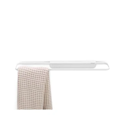 Immagine di Brabantia Mindset Porta Asciugamani da Bagno Adatto ad Normali e Grandi Resistente alla Corrosione Portata 2 kg Materiale di Fissaggio Incluso Fresh White 56 x 8.5 5 cm