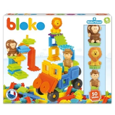 Immagine di BLOKO Set di 50 3 Figure 3D della Giungla, Multicolore, BL503622