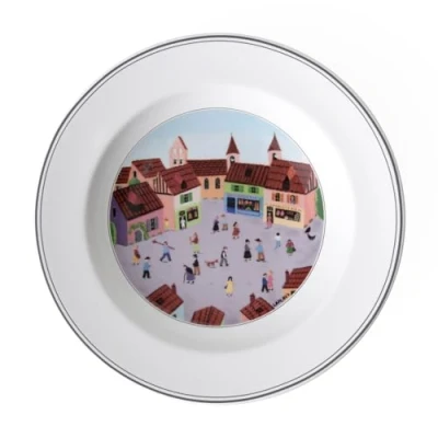 Immagine di Villeroy &amp; Boch, Design Naif Piatto Fondo Variopinto, Lavabile in Lavastoviglie, Adatto per Microonde, Piatto, Stoviglie, Ceramica, Ciotola Zuppa, Porcellana Premium