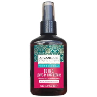 Immagine di Arganicare Spray riparatore con Keratina, 10 in 1, senza risciacquo, Capacità: 150 ml ml.
