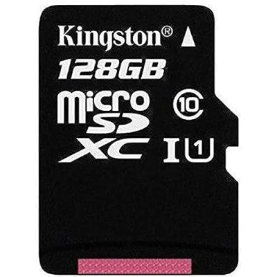 Immagine di Kingston Flash Card MicroSDXC da 128 GB, Class 10, Nero