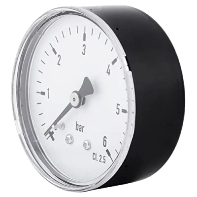 Immagine di Indicatore di pressione, Manometro 1/4&quot;NPT per gasolio aria combustibile Gas liquido Contatore pressione ad alta precisione 0 6 bar