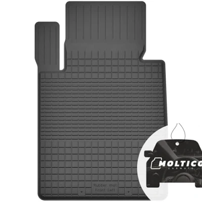 Immagine di Conducente Tappetini Auto in Gomma con un Bordo Set 1 Pezzi per Impermeabile di Tappeti Adatti Mini Cooper I R50 2001 2006
