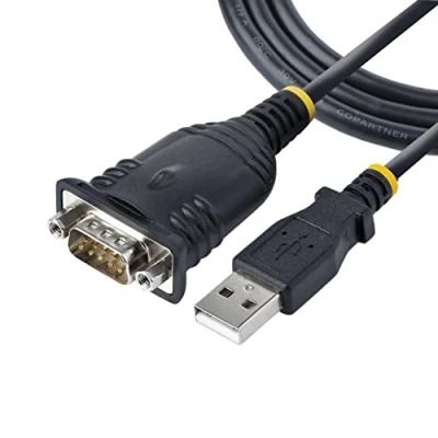 Immagine di StarTech.com Cavo Adattatore USB a Seriale 1 m Convertitore da Porta COM, RS232/DB9 Maschio con Chipset Prolific IC per PLC/Stampanti/Scanner Windows/Mac (1P3FP SERIAL)