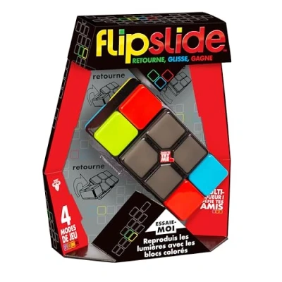 Immagine di Moose Games FLIPSLIDE RITORNA, Scivolare, VINCE Riproduci Le luci con Blocchi colorati. 4 modalità di gioco. Multigiocatore Sfida i tuoi Amici, 25251