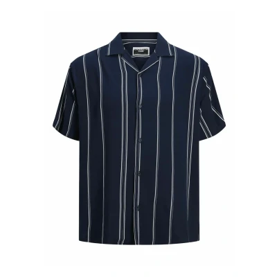 Immagine di Camicia manica corta Jack Jones Jcojeff Aop Resort Ss Relax Ln Blue scuro IT 50