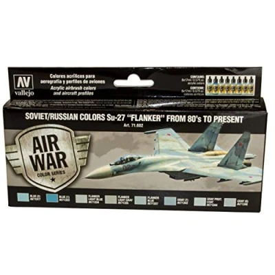 Immagine di Vallejo Model Air Set 71602 Soviet/Russian colors Su 27 &quot;Flanker&quot; from 80&#039;s to present (8)