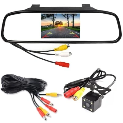 Immagine di Wried Kit telecamera di retromarcia 4.3 pollici TFT LCD Car Rear View Monitor 4LEDs Impermeabile Visione Notturna Reverse Backup posteriore