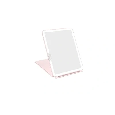 Immagine di WEILY Specchio Trucco con 72 Luci LED, Touch Screen Tre Colori Regolabile Illuminato Trucco, 2000 mAh USB Ricaricabile da Viaggio (Rosa)