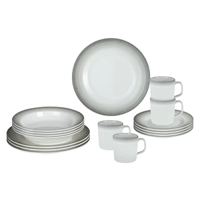 Immagine di BRUNNER 0830160N.C5S Set Piatti e Tazze in Melamina Infrangibili 16 Pz, Astralys