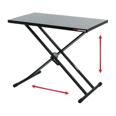 Immagine di Gator Frameworks Set da tavolo e supporto per tastiera, 81,3 x 45,7 cm, superficie (GFW UTL XSTDTBLTOPSET, colore: Nero
