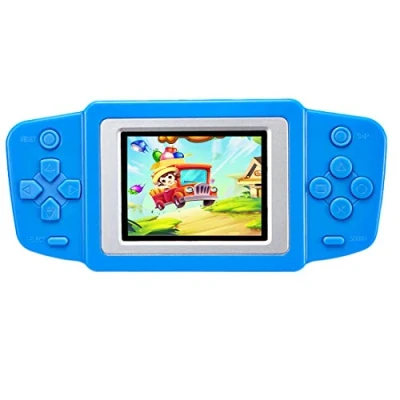 Immagine di ZHISHAN Console di Gioco Portatile retrò per Bambini Precaricata con 218 Videogiochi Classici Sistema Arcade Ricaricabile Display 2,5 Pollici Controller (Blu)