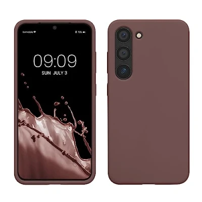 Immagine di kwmobile Cover per Samsung Galaxy S23 Custodia Back Case Smartphone in Silicone TPU Protezione Gommata uva