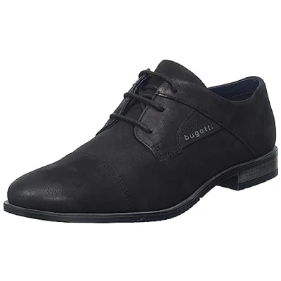 Immagine di bugatti Gapo, Scarpe Basse con Lacci Uomo, Nero 01, 42 EU