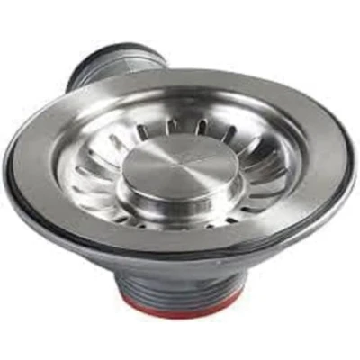 Immagine di Franke 112.0049.409 Piletta a cestello 3 1/2&quot;, semintegrale, con attacco troppopieno, standard 08