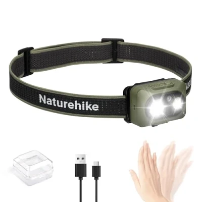 Immagine di Naturehike LED Charging Light 2 Headlights 500 Lumen 80 Regolabile IP66 Impermeabile Leggero Ricaricabile Super Bright per Corsa Pesca Campeggio Arrampicata