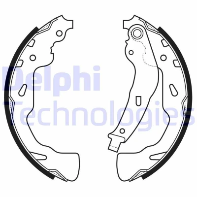 Immagine di Ganascia del freno DELPHI LS2176