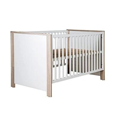 Immagine di roba Lettino Combinato &quot;Olaf&quot;, 70 x 140 cm, Regolabile in Altezza, 3 Barre di Scorrimento, Trasformabile, Bianco