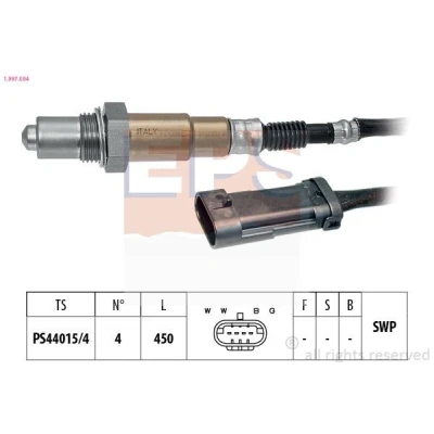 Immagine di EPS 1.997.594 Sonda lambda Made in Italy OE Equivalent riscaldato, planare, Filettatura prelubrificata RENAULT: CLIO 3, 2, Kangoo I